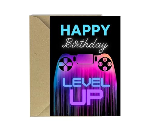Level Up Gamers Birthday Card A5 - Cards And Tags UK Ltd #