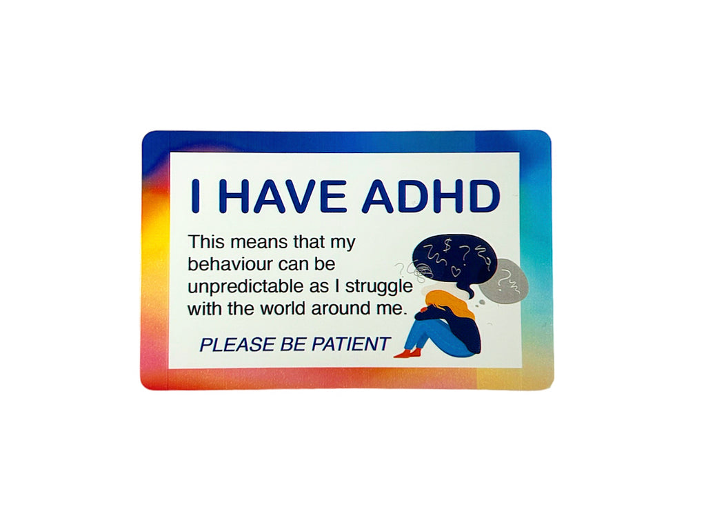 ADHD and Autism Awareness Card with Lanyard