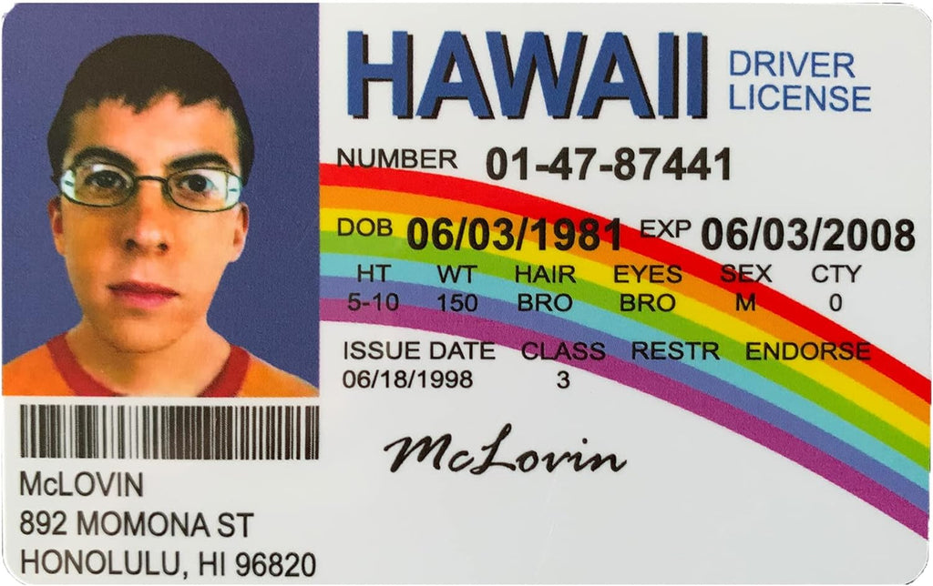 MCLOVIN ID