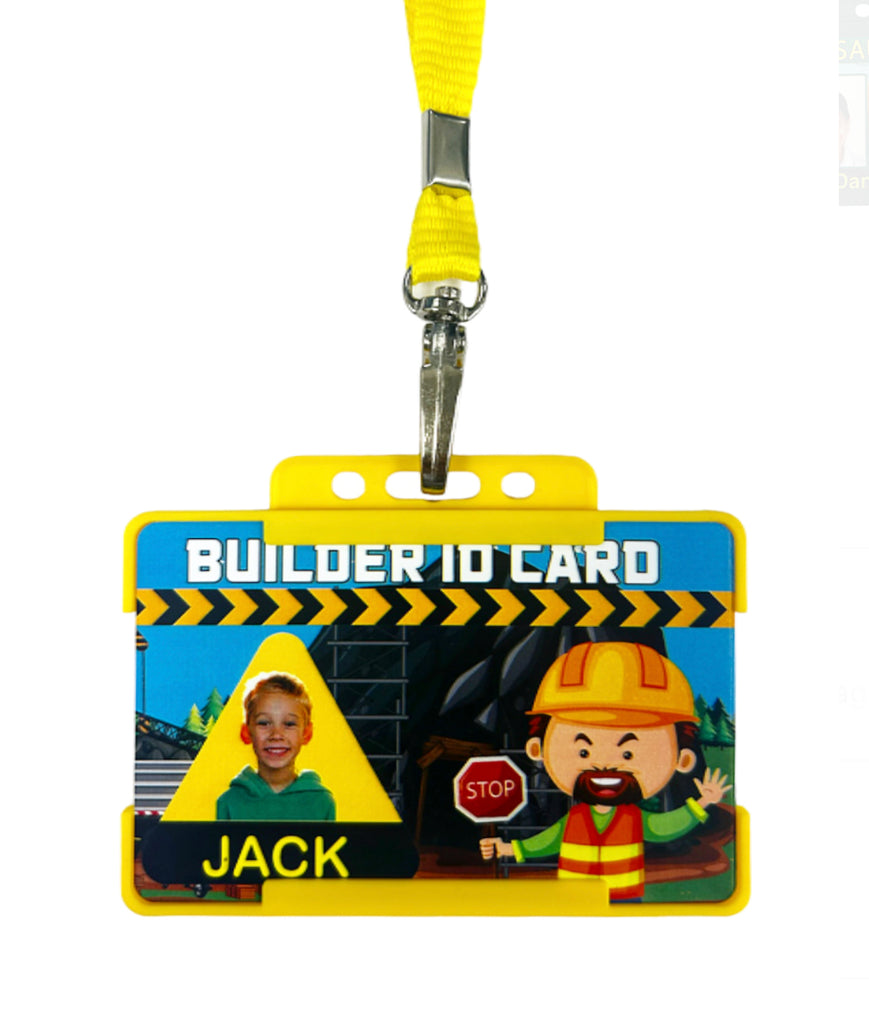 Builder ID Card, Children - Personalised Name And photo