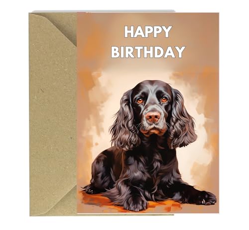 Cards Cocker Spaniel Dog Birthday/Greetings A5 Size - Cards And Tags UK Ltd #