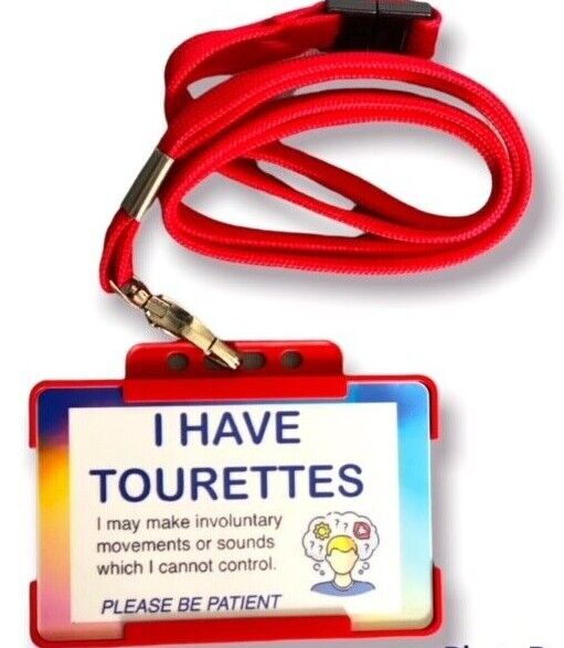 I Have Tourette's Awareness ID Card and Lanyard - 8 Colours! - Cards And Tags UK Ltd #