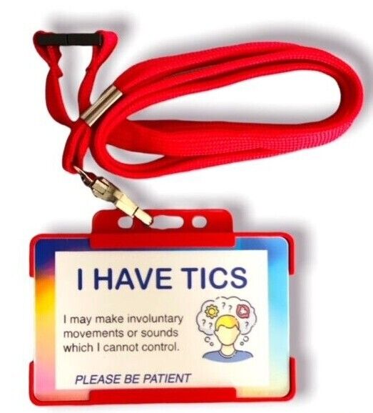 I Have Tics Disability ID Card & Lanyard - Cards And Tags UK Ltd #