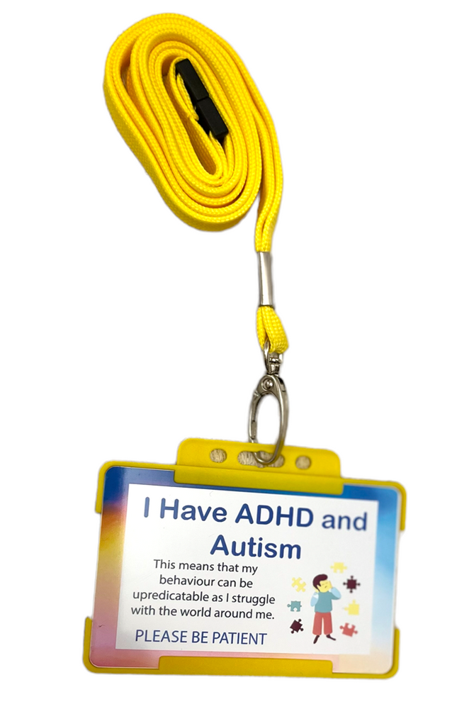 ADHD and Autism Awareness Card with Lanyard - Cards And Tags UK Ltd #