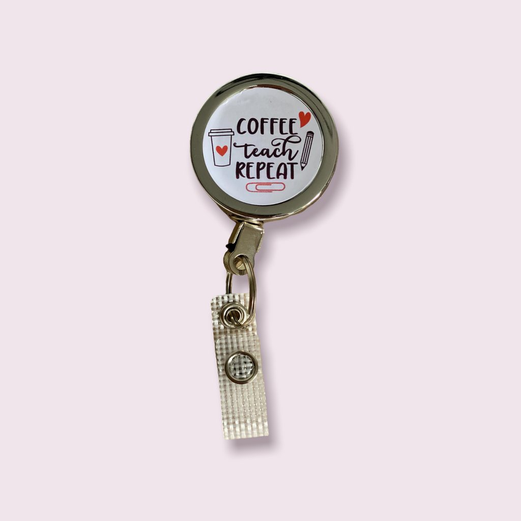 Teacher Badge Reel for Keys or Badge - Cards And Tags UK Ltd #