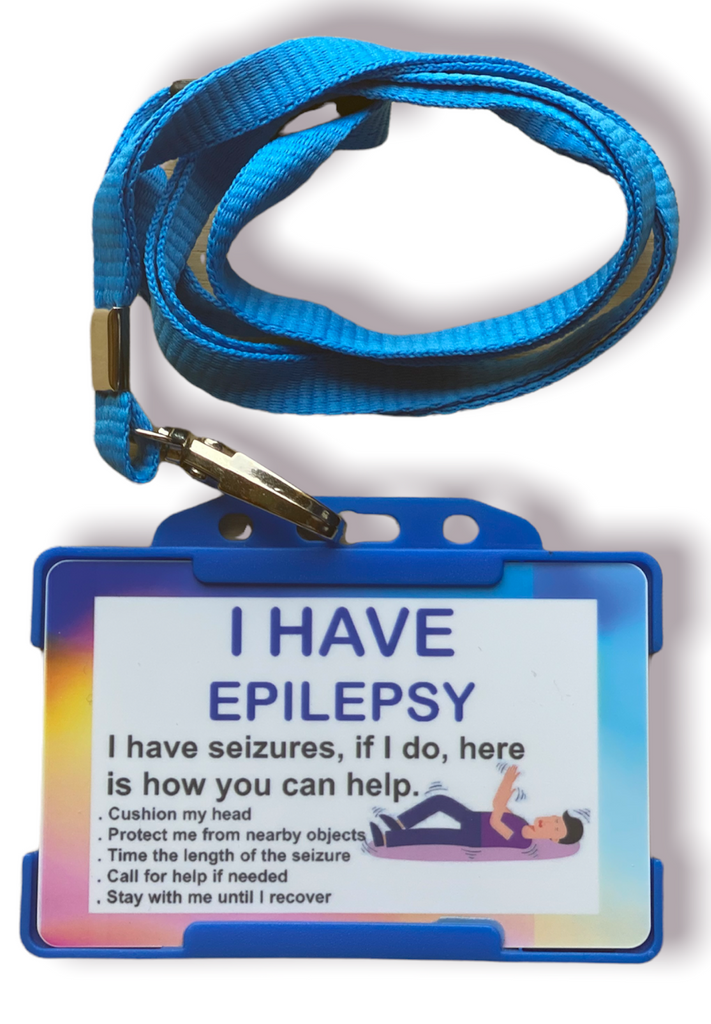 I Have Epilepsy Awareness ID Card & Lanyard - 8 Colours! - Cards And Tags UK Ltd #