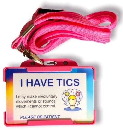 I Have Tics Disability ID Card & Lanyard - Cards And Tags UK Ltd #