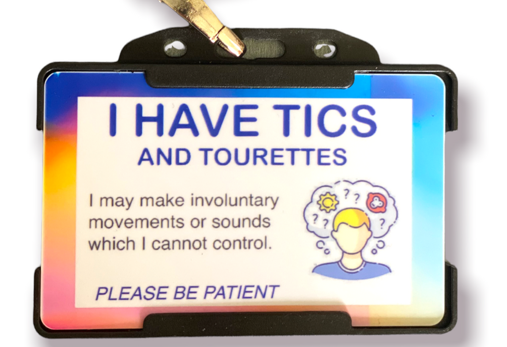I Have Tourette's and Tics ID Card & Lanyard - 8 Colours!