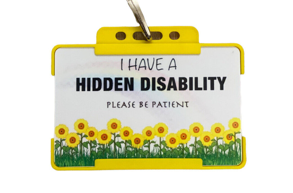 Sunflower Hidden Disability ID Card with Lanyard