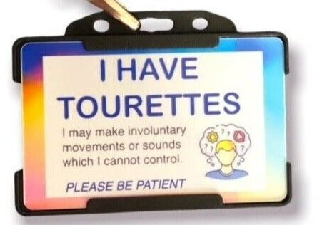 I Have Tourette's Awareness ID Card and Lanyard - 8 Colours!