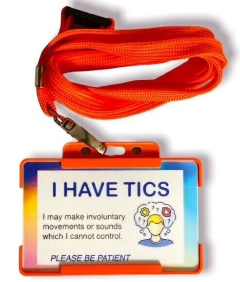 I Have Tics Disability ID Card & Lanyard - Cards And Tags UK Ltd #