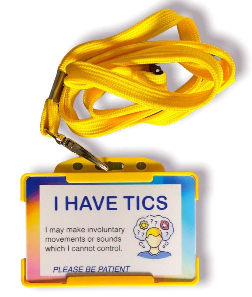 I Have Tics Disability ID Card & Lanyard - Cards And Tags UK Ltd #