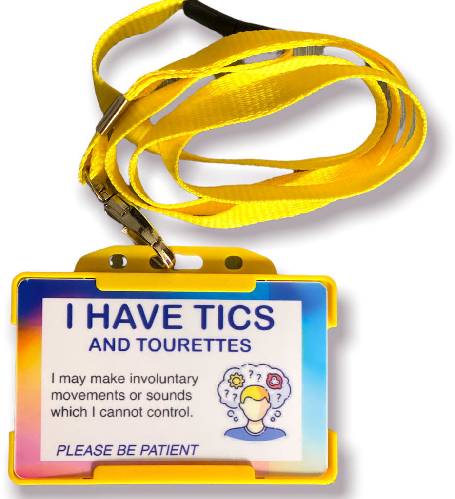 I Have Tourette's and Tics ID Card & Lanyard - 8 Colours! - Cards And Tags UK Ltd #