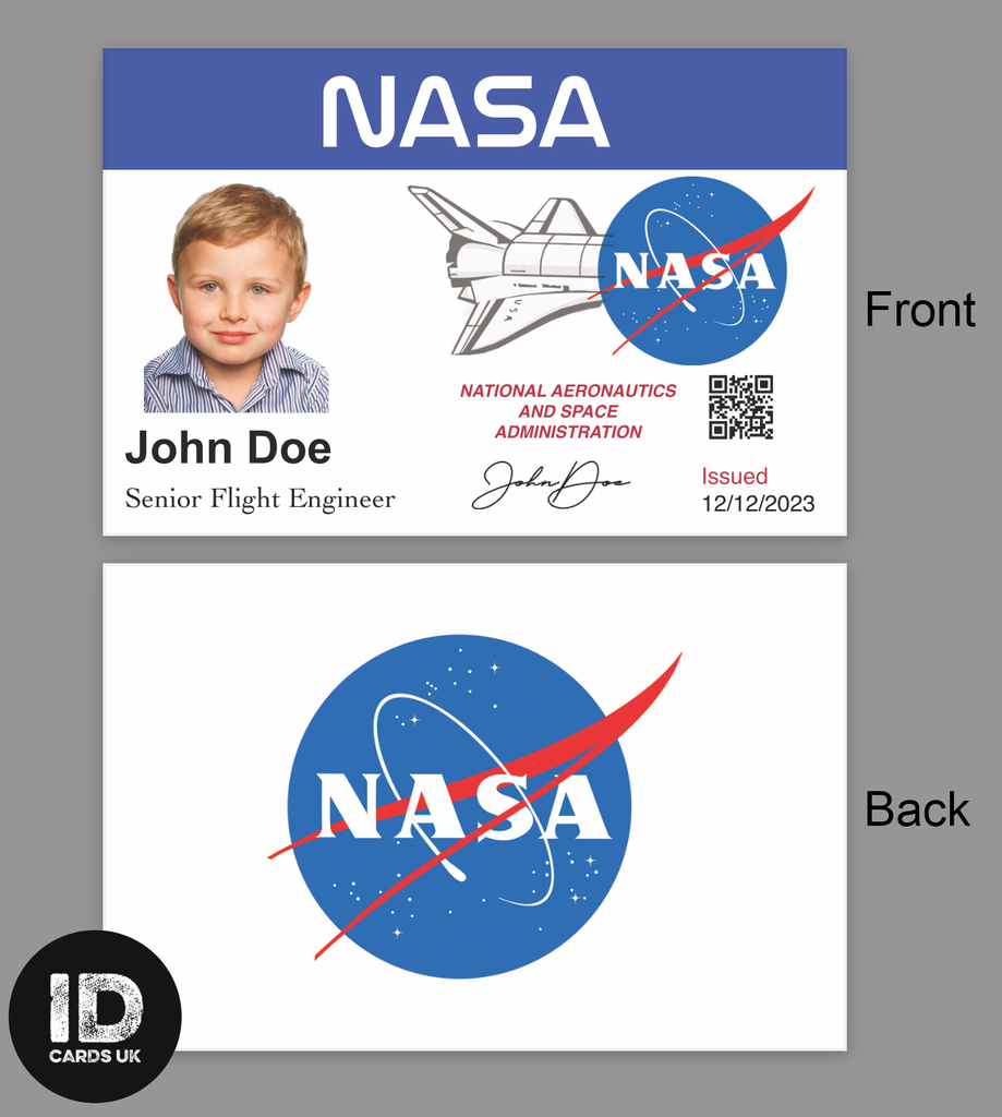 novelty-nasa-id-card-space-man-personalised-with-name-and-photo for Free Printable Printable Nasa Badge Template Novelty Nasa ID card - Space Man - Personalised with Name and Photo for Free Printable Printable Nasa Badge Template