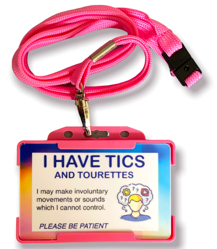 I Have Tourette's and Tics ID Card & Lanyard - 8 Colours! - Cards And Tags UK Ltd #